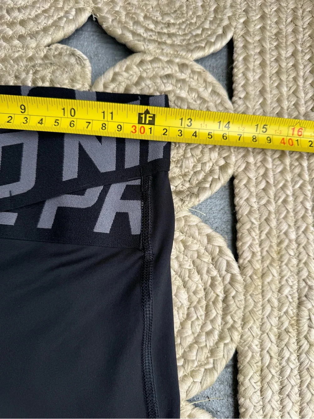 Nike Pro Black Dri-Fit Leggings Wide Waistband Size S